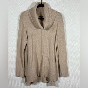 Vision 155 Cozy Beige Cowl Neck Sweater. So warm and comfortable. Size large